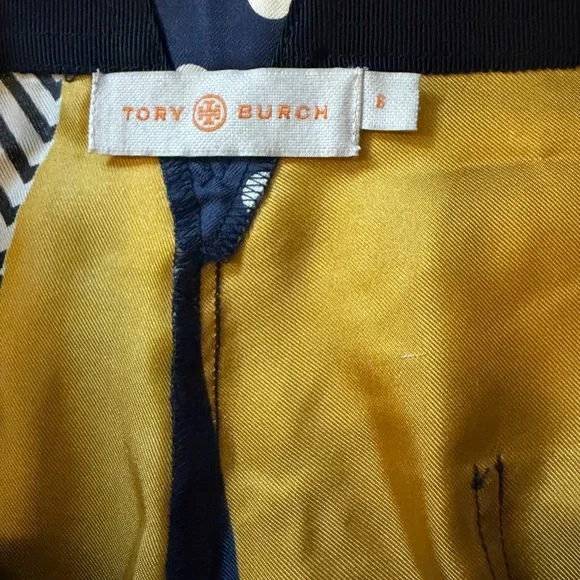 Tory Burch silk patchwork wide leg pants - Picture 4 of 7